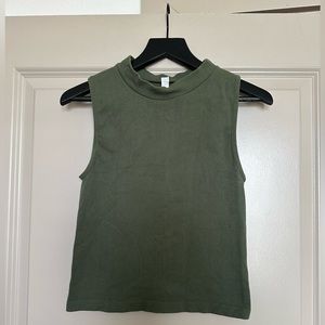 Green Crop Top